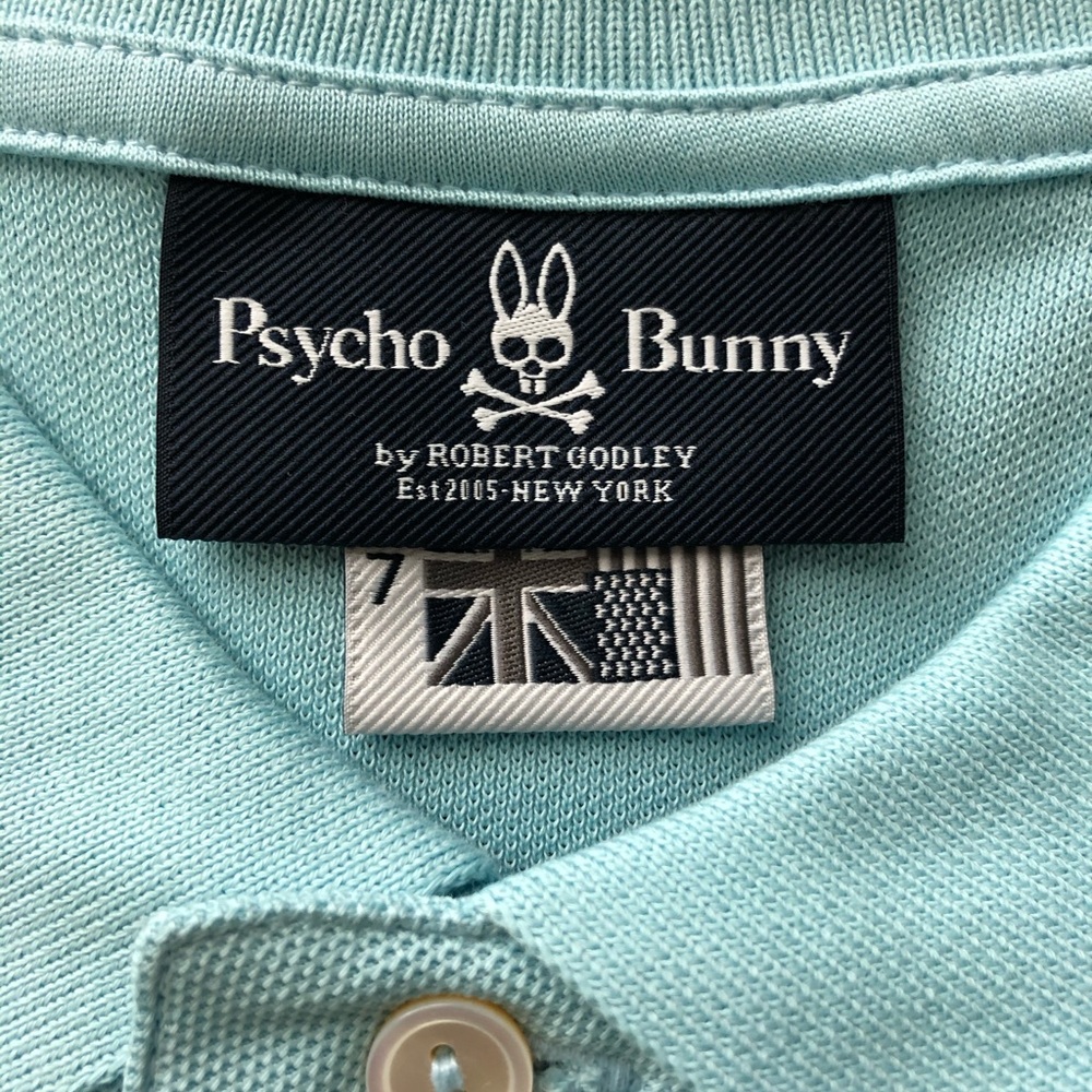Light blue short sleeve Psycho Bunny Polo